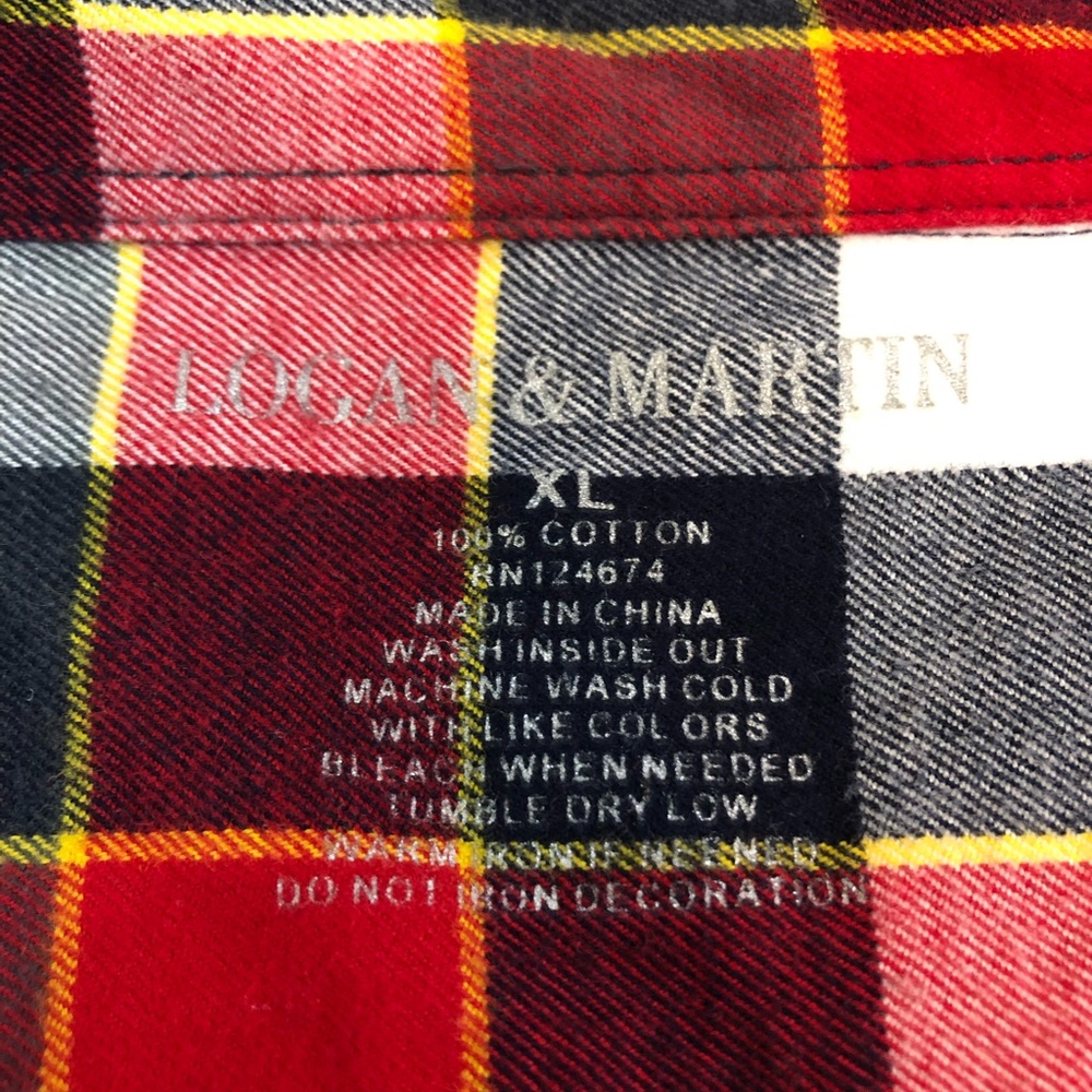 Logan & Martin Long Sleeve plaid button up shirt - Picture 7 of 7